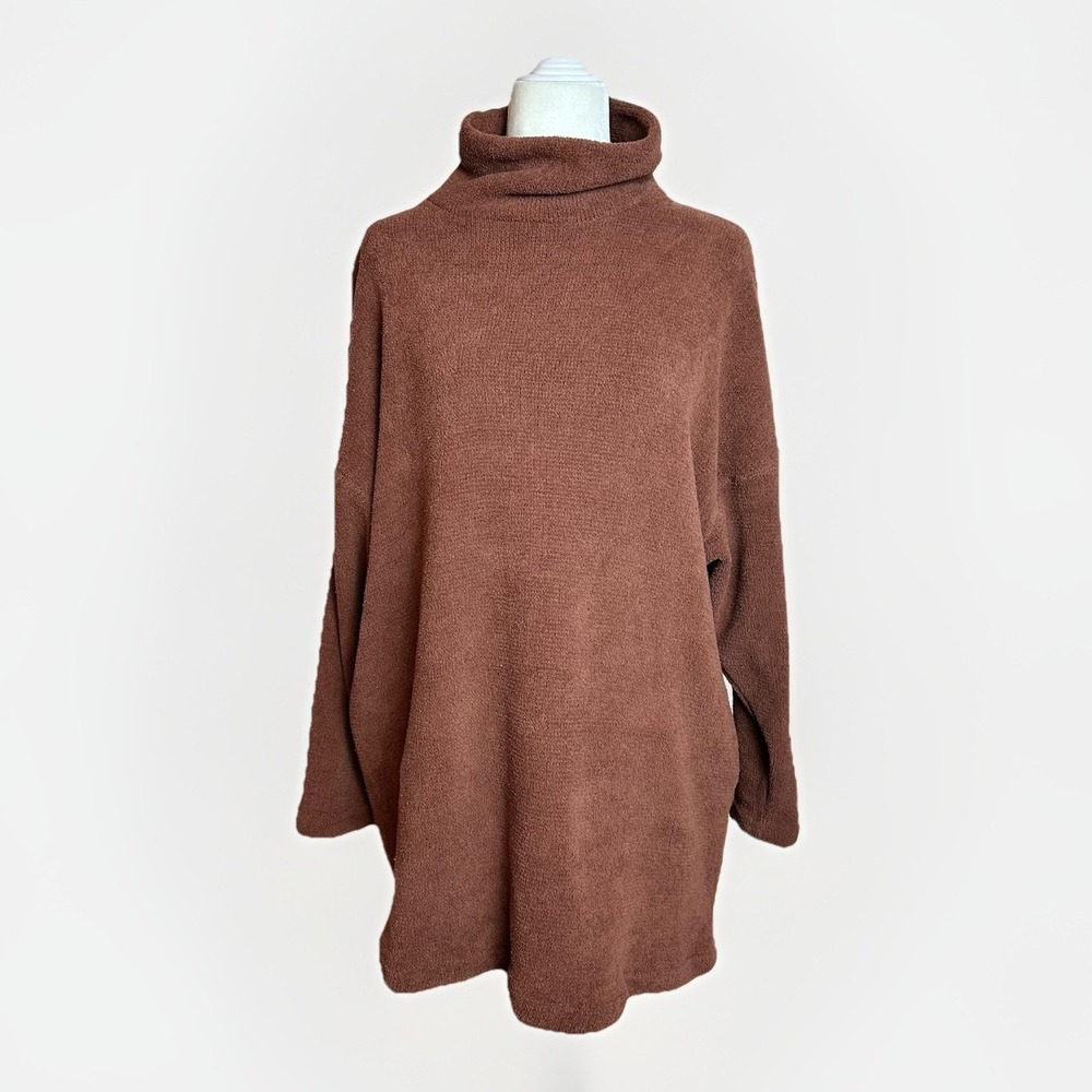 Free People Brown Turtleneck Sweater